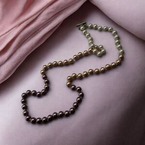 Elegant Multicolor Costume Pearl Necklace